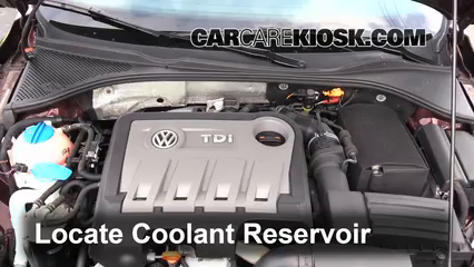 2013 Volkswagen Passat TDI SE 2.0L 4 Cyl. Turbo Diesel Coolant (Antifreeze) Add Coolant